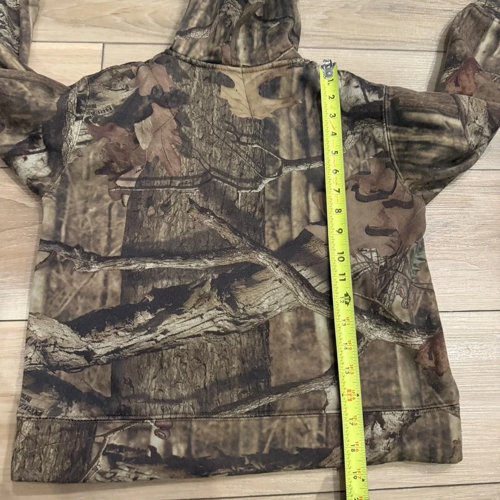 Mossy Oak Camo Hoodie – Youth Medium – Realtree Neon Green Logo